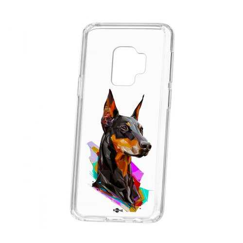 Чехол Samsung Galaxy S9 Kruche Print Доберман в Йота