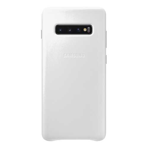 Чехол Samsung Leather Cover для Galaxy S10 Plus White в Йота