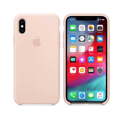 Чехол Silicone Case для Apple iPhone X / Apple iPhone XS Pink Sand (MU2OFE/A) в Йота