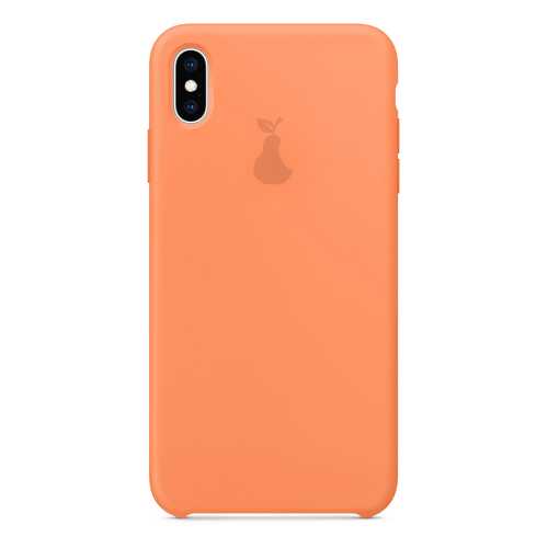 Чехол Silicone Case для iPhone X/XS Премиум, оранжевый, SCPQIPXXS-02-CLEM в Йота