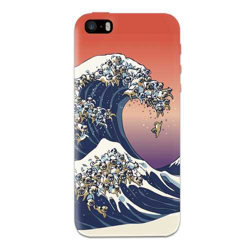 Чехол СМАКС The Great Wave of Pug для Apple iPhone 5/5S/SE в Йота