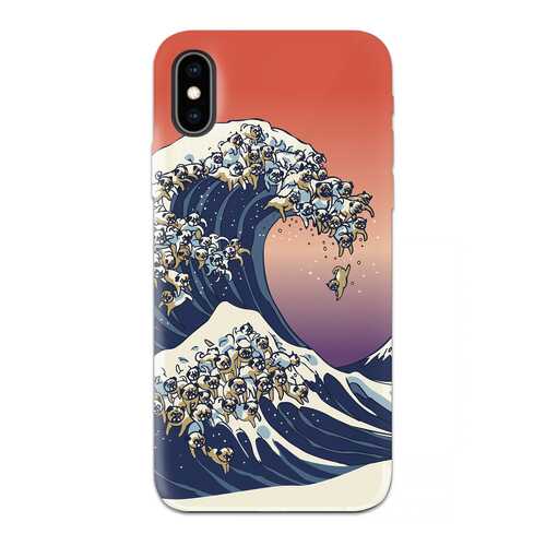 Чехол СМАКС The Great Wave of Pug для Apple iPhone XS в Йота