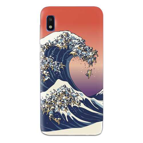 Чехол СМАКС The Great Wave of Pug для Samsung Galaxy A10 в Йота