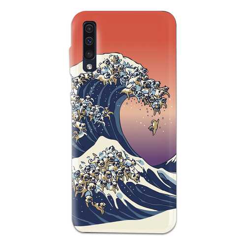 Чехол СМАКС The Great Wave of Pug для Samsung Galaxy A50 в Йота