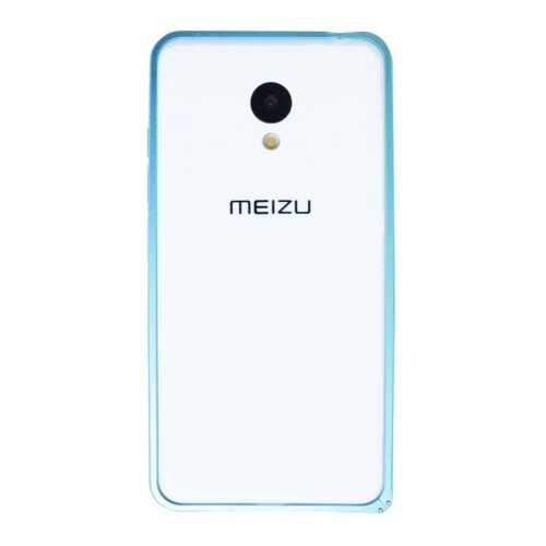 Металлический округлый бампер на пряжке для Meizu M3 / M3 mini / M3s (Синий) в Йота