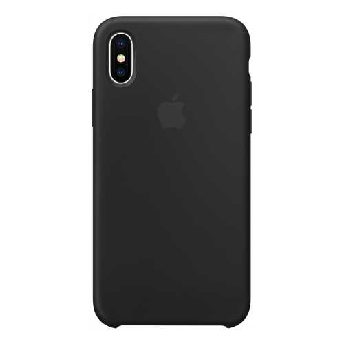 Накладка Apple Silicone Case Black MQT12ZM/A для iPhone X в Йота