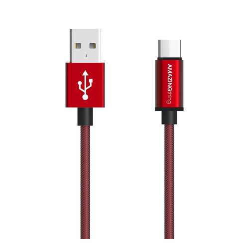 Кабель Amazingthing SupremeLink Ultimate Speed USB-Type-C Red 0.18m 3A в Йота