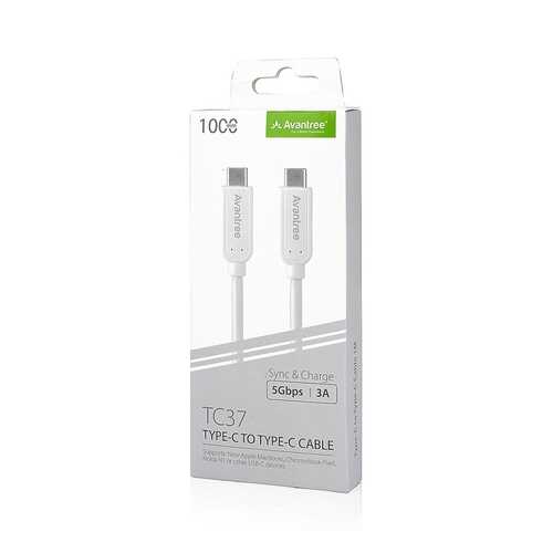Кабель Avantree Type-C/Type-C TC37 1м White в Йота
