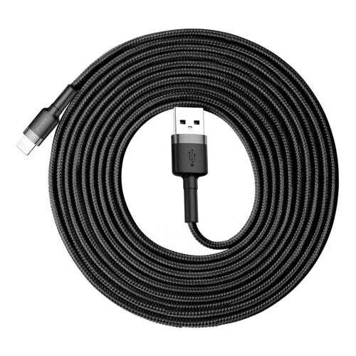 Кабель Baseus Cafule Lightning 3m Grey/Black (CALKLF-RG1) в Йота