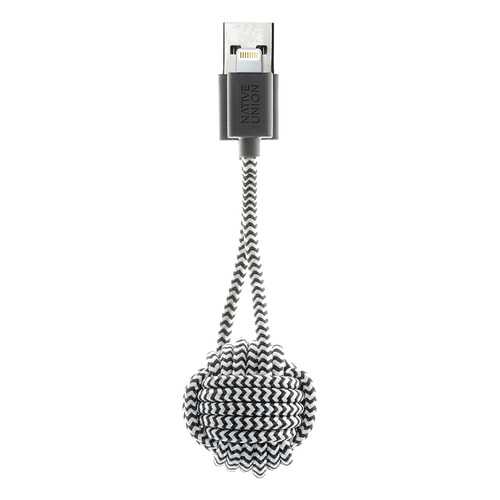 Кабель-брелок Native Union kEY-L-ZEB Lightning 0,165м White/Black в Йота