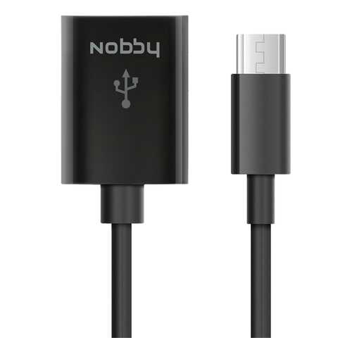 Кабель Nobby Comfort USB- micro-USB, 0.15 м Black в Йота