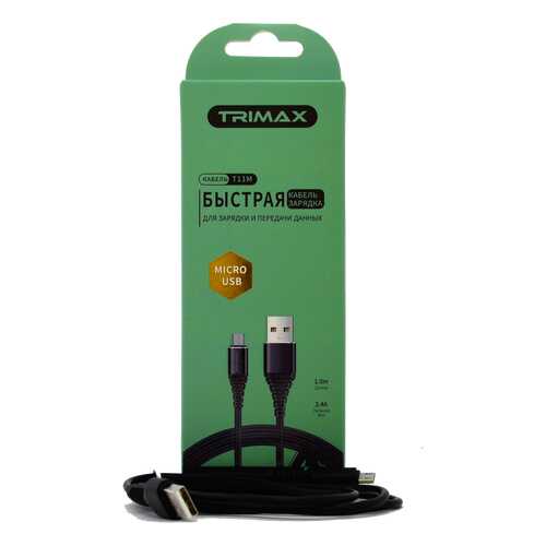 Кабель Trimax Micro-USB T11M 1m Black в Йота
