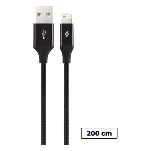 Ttec кабель 8pin alum XL 2m MFI black в Йота