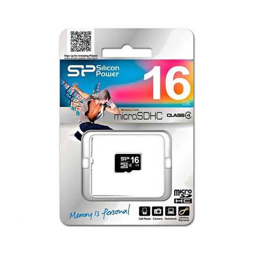 Флеш карта microSD 16GB Silicon Power microSDHC Class 4 в Йота