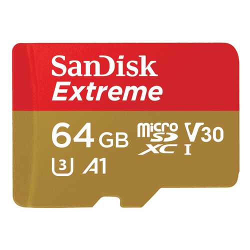 Карта памяти SanDisk Micro SDXC Extreme SDSQXAF-064G-GN6AA 64GB в Йота