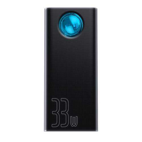 Внешний аккумулятор Baseus Amblight Quick Charger PD3.0+QC3.0 30000mAh Black (PPLG-01) в Йота