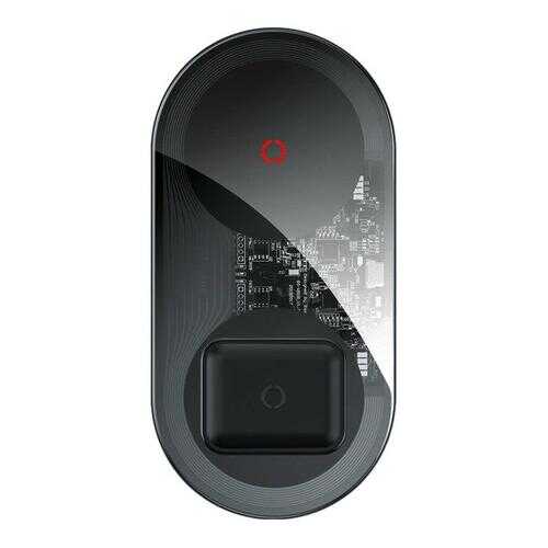 Беспроводное зарядное устройство Baseus Simple 2in1 Turbo Edition TZWXJK-B01 (Clear Black) в Йота