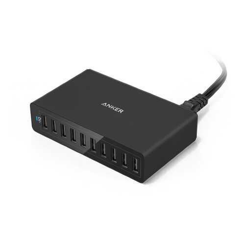 Сетевое зарядное устройство Anker PowerPort 10 USB 12A Black в Йота