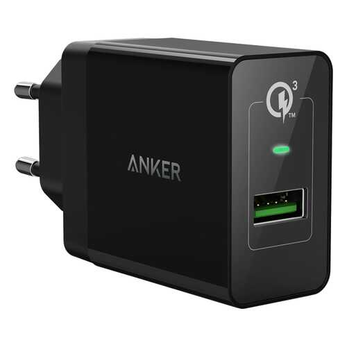 Сетевое зарядное устройство Anker PowerPort+ QC3.0 1 USB 3A Black в Йота