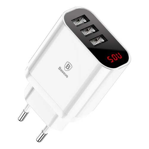 Сетевое зарядное устройство Baseus Mirror Lake 3 USB 3,4A EU White в Йота