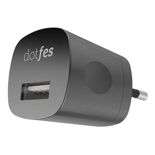 Сетевое зарядное устройство Dotfes C04 1 USB 1A Black в Йота