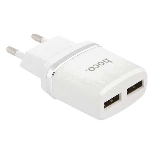 Сетевое зарядное устройство Hoco C12 Smart Dual 2 USB 2,4A White в Йота