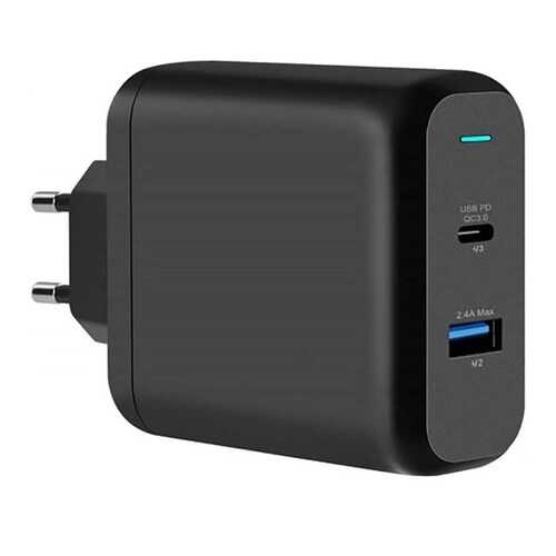 Сетевое зарядное устройство InterStep PD30W USB-C USB 12W Black в Йота