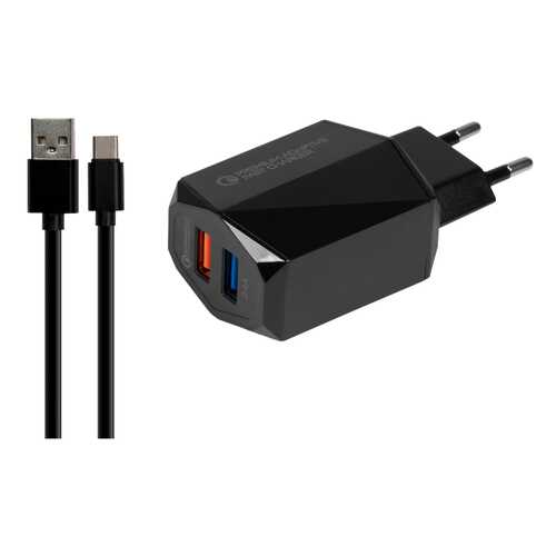 Сетевое зарядное устройство Jet.A UC-S23 2 USB 2,4A Black в Йота