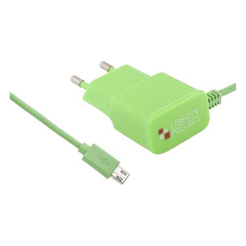 Сетевое зарядное устройство Liberty Project micro USB 2,1A Green в Йота