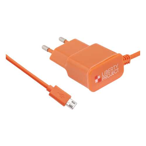 Сетевое зарядное устройство Liberty Project micro USB 2,1A Orange в Йота