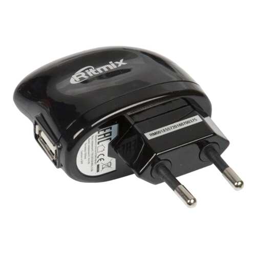 Сетевое зарядное устройство Ritmix RM-001 1 USB 1A Black в Йота