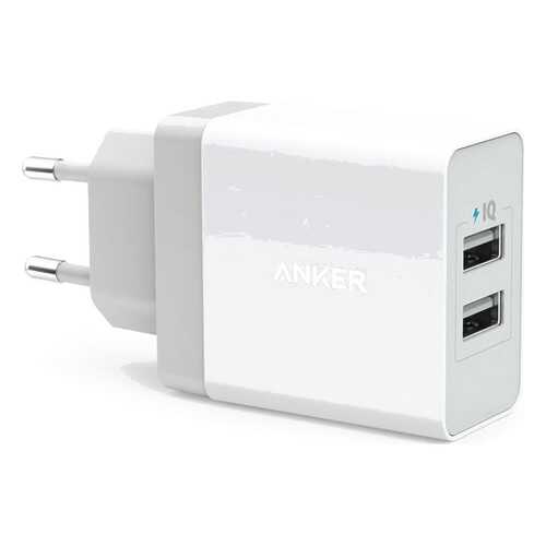 СЗУ Anker 24W 2-Port USB Charger EU White & Micro cable Offline Packaging V3 в Йота