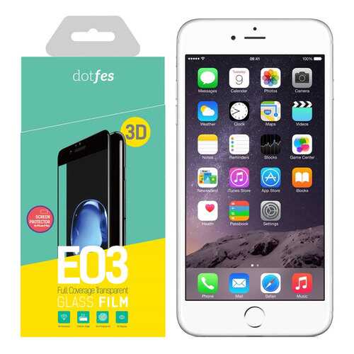 Защитное стекло Dotfes для Apple iPhone 6 Plus/iPhone 6S Plus White в Йота