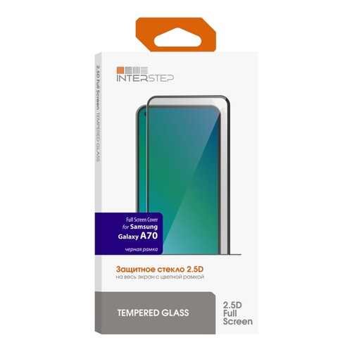 Защитное стекло InterStep для Samsung Galaxy A70 Black в Йота