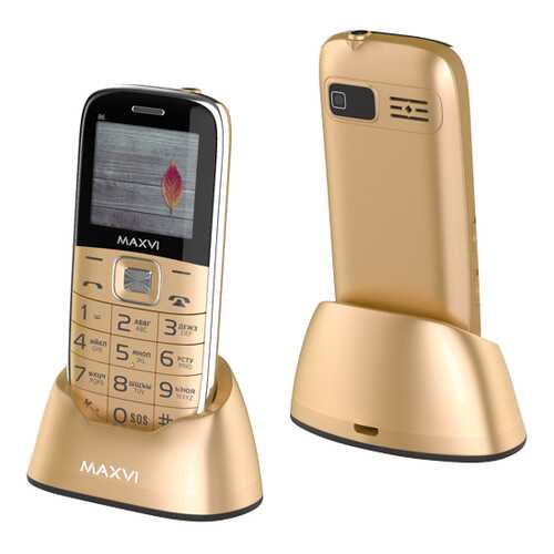 Мобильный телефон Maxvi B6 Gold в Йота
