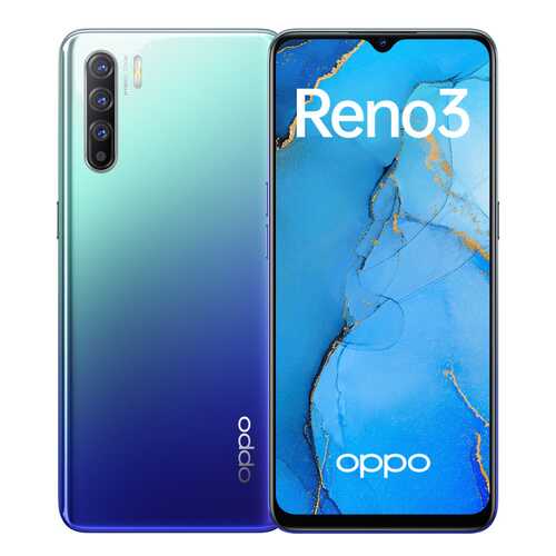 Смартфон Oppo Reno3 Auroral Blue (CPH2043) в Йота